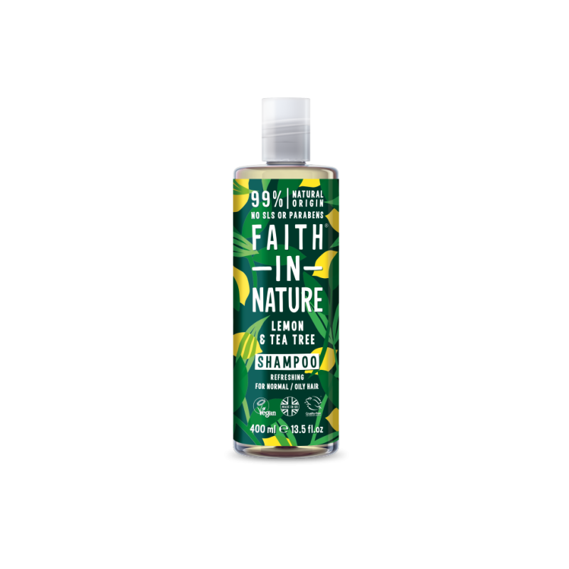 Faith In Nature Lemon & Tea Tree Shampoo ( Ferahlatıcı Saç Bakım Şampuanı ) 400 ml
