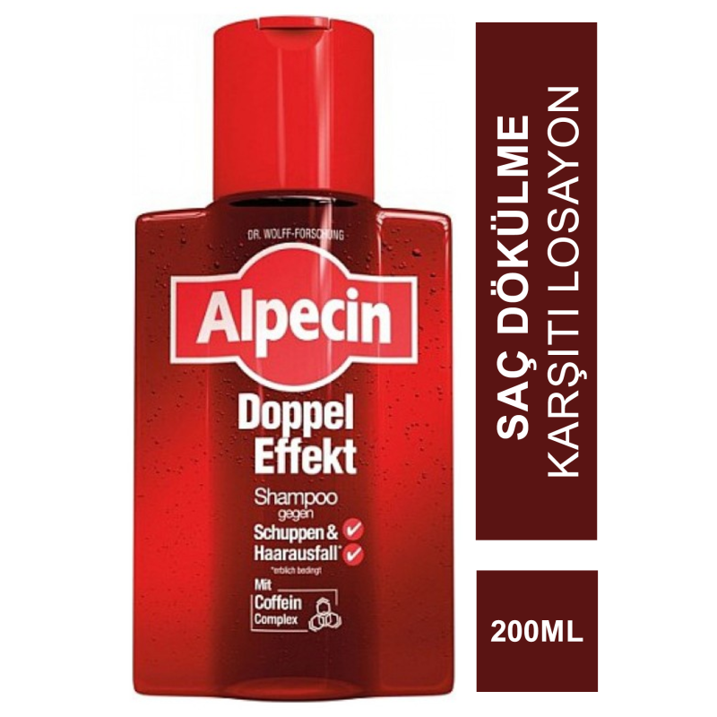 Alpecin Double Effect Shampoo Dökülme ve Kepek Karşıtı Şampuan 200 ml Alpecin Double Effect Shampoo Dökülme ve Kepek Karşıtı Şampuan 200 ml