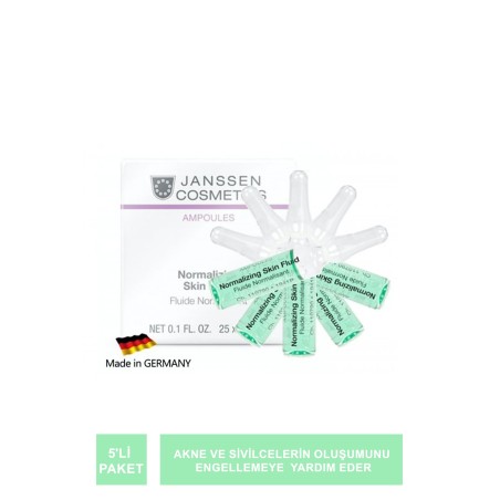 Janssen Normalizing Skin Fluid Yağlı / Akneli Cilt Ampul 5'li Paket