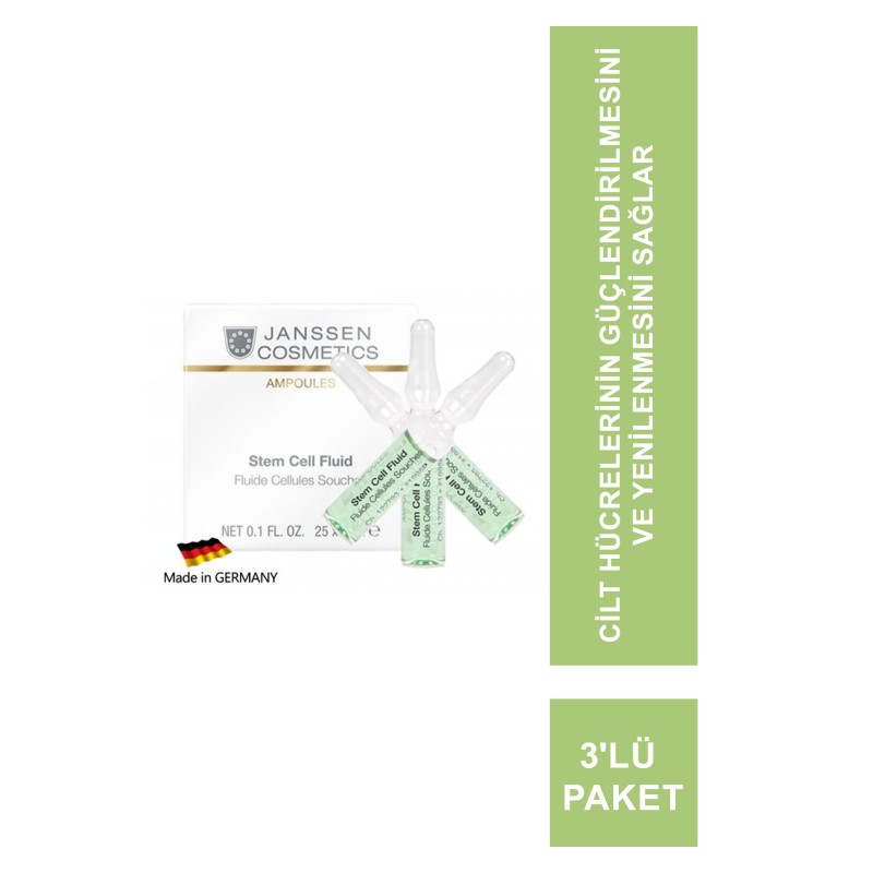 Janssen Stem Cell Fluid Kök Hücre Anti-Age Ampul 3'lü Paket