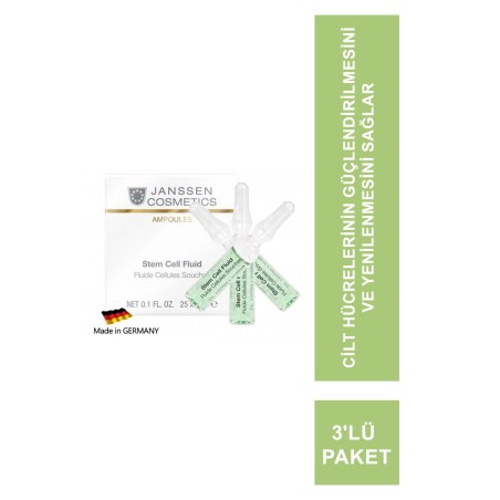 Janssen Stem Cell Fluid Kök Hücre Anti-Age Ampul 3'lü Paket