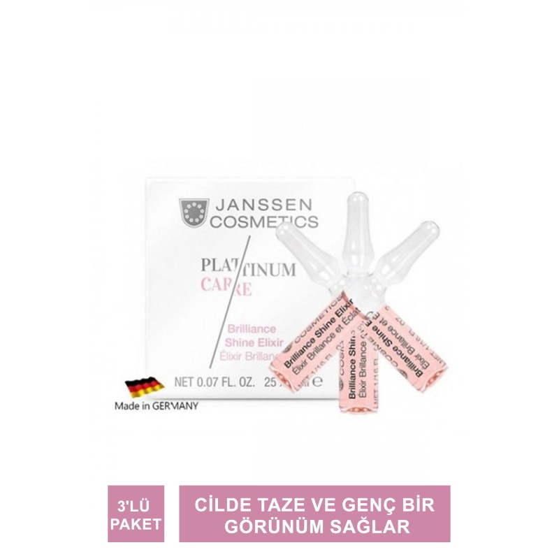 Janssen Brilliance Shine Elixir Işıltı Veren Yüksek Anti-Age Ampul 3'lü Paket