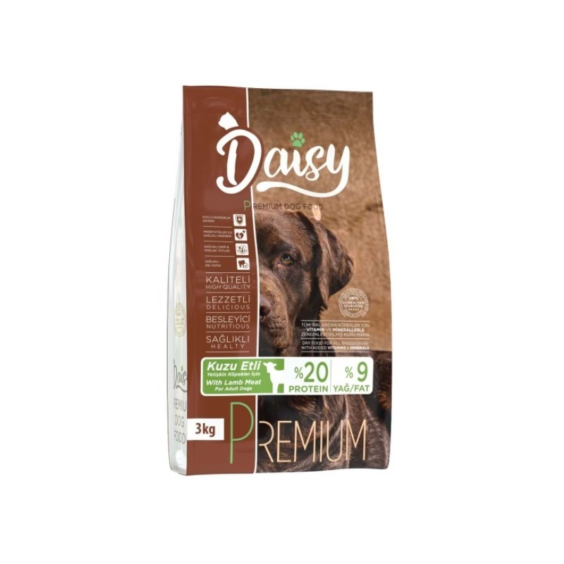 Daisy Premium Kuzu Etli Yetişkin Köpek Maması 3 Kg