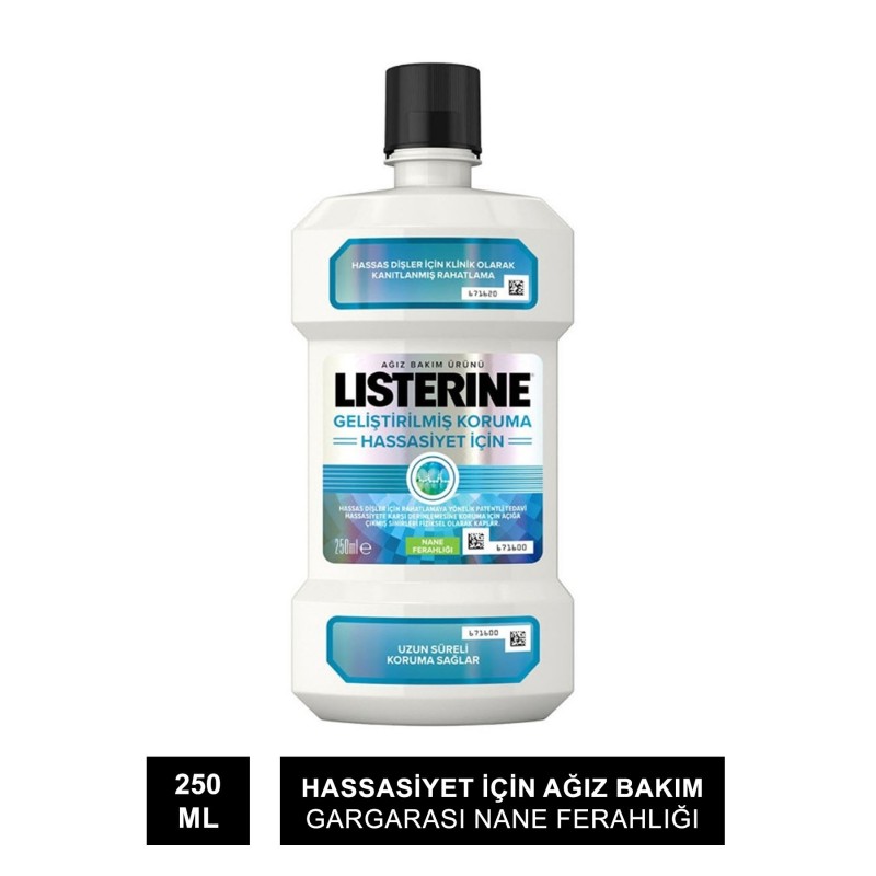 Listerine Hassasiyet İçin Ağız Bakım Gargarası Nane Ferahlığı 250 ml