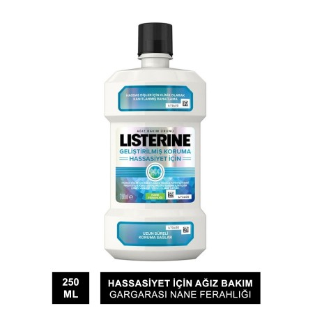 Listerine Hassasiyet İçin Ağız Bakım Gargarası Nane Ferahlığı 250 ml