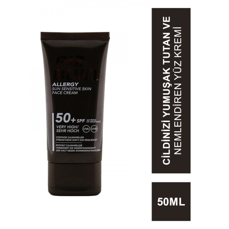 Piz Buin SPF 50+ Hassas Ciltler İçin Yüz Kremi 50 ml