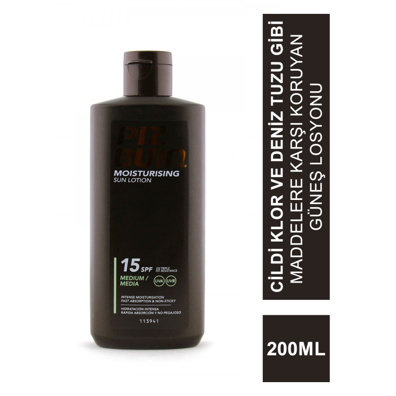 Piz Buin Spf 15 Nemlendirici Güneş Losyonu 200 ml