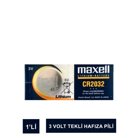 Maxell CR2032 Lithium Hafıza Pili 1 Adet