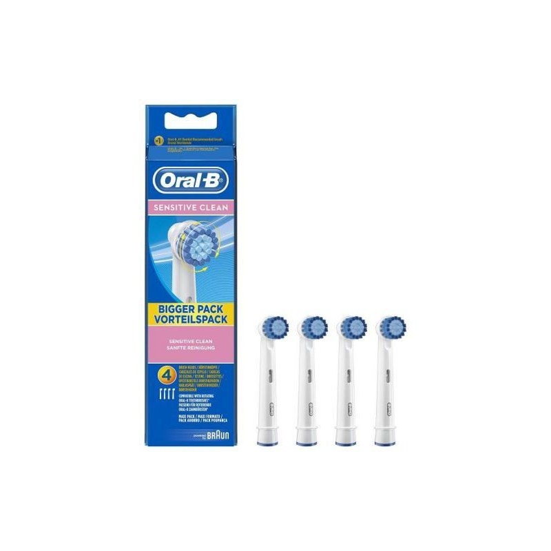 Oral-B Diş Fırçası Sensitive Clean Yedek Başlık 4'lü