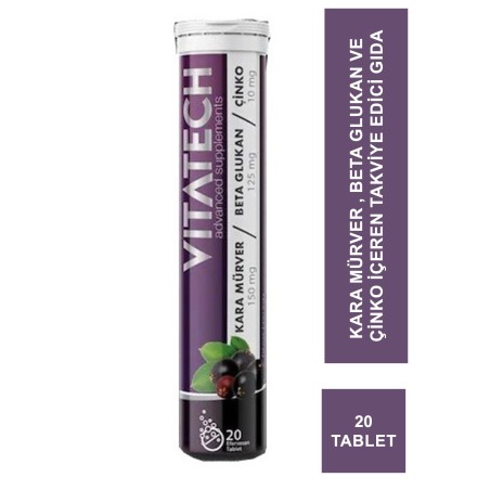 Vitatech Karamürver Efervesan Tablet 20 Adet