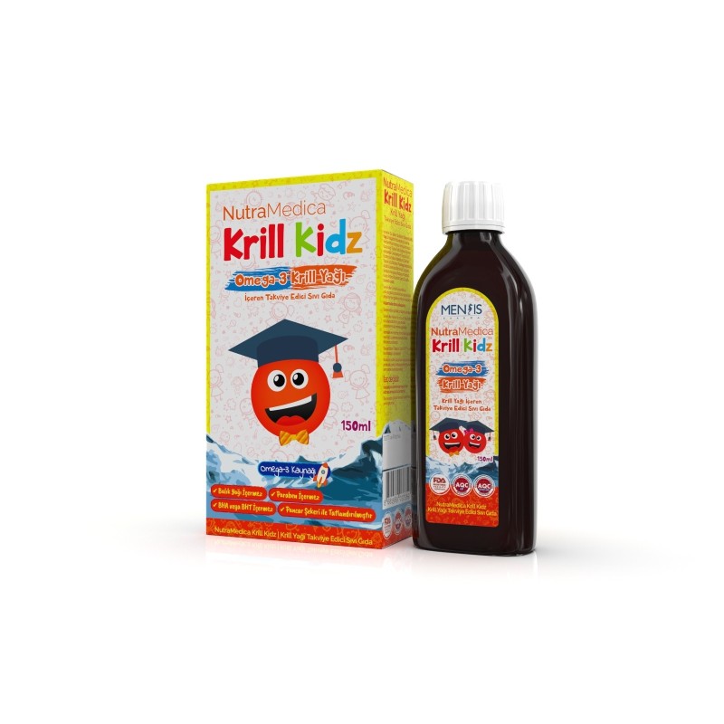NutraMedica Krill Kidz Şurup 150 ml (S.K.T 03-2024) NutraMedica Krill Kidz Şurup 150 ml (S.K.T 03-2024)