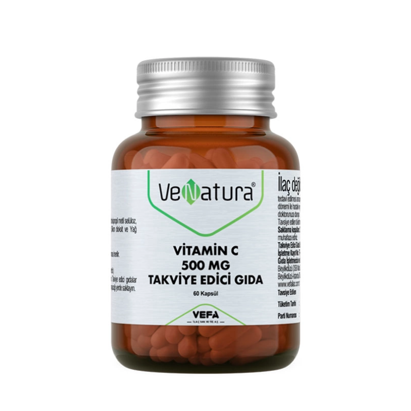 VeNatura Vitamin C 500 MG Takviye Edici Gıda 60 Kapsül VeNatura Vitamin C 500 MG Takviye Edici Gıda 60 Kapsül