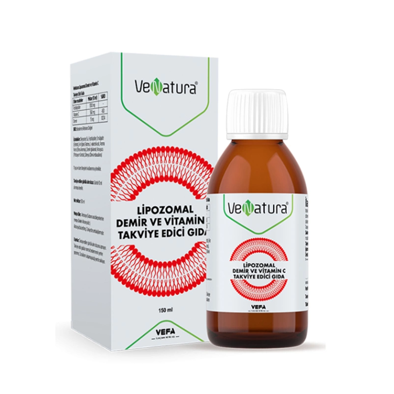 VeNatura Lipozomal Demir ve Vitamin C 150 ml