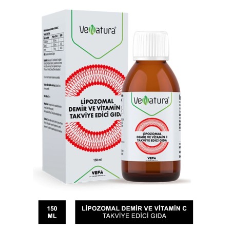 VeNatura Lipozomal Demir ve Vitamin C 150 ml