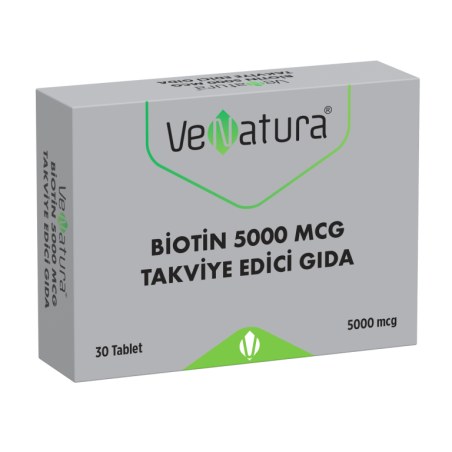 VeNatura Biotin 5000 mcg Takviye Edici Gıda 30 Tablet