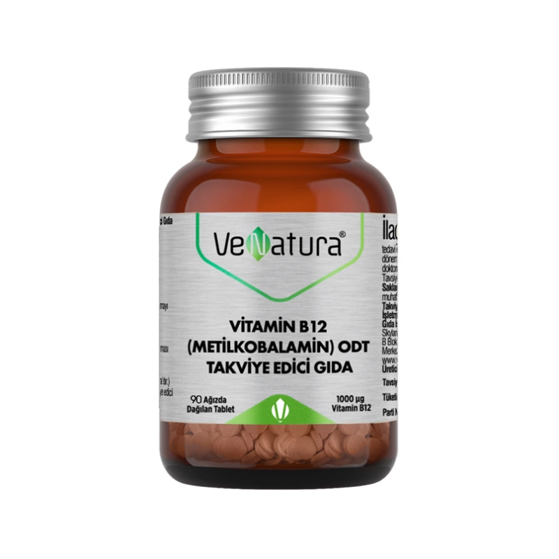 Venatura Vitamin B12 Odt Takviye Edici Gıda 90 Tablet Venatura Vitamin B12 Odt Takviye Edici Gıda 90 Tablet