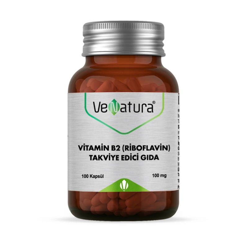 VeNatura Vitamin B2 (Riboflavin) Takviye Edici Gıda 100 kapsül