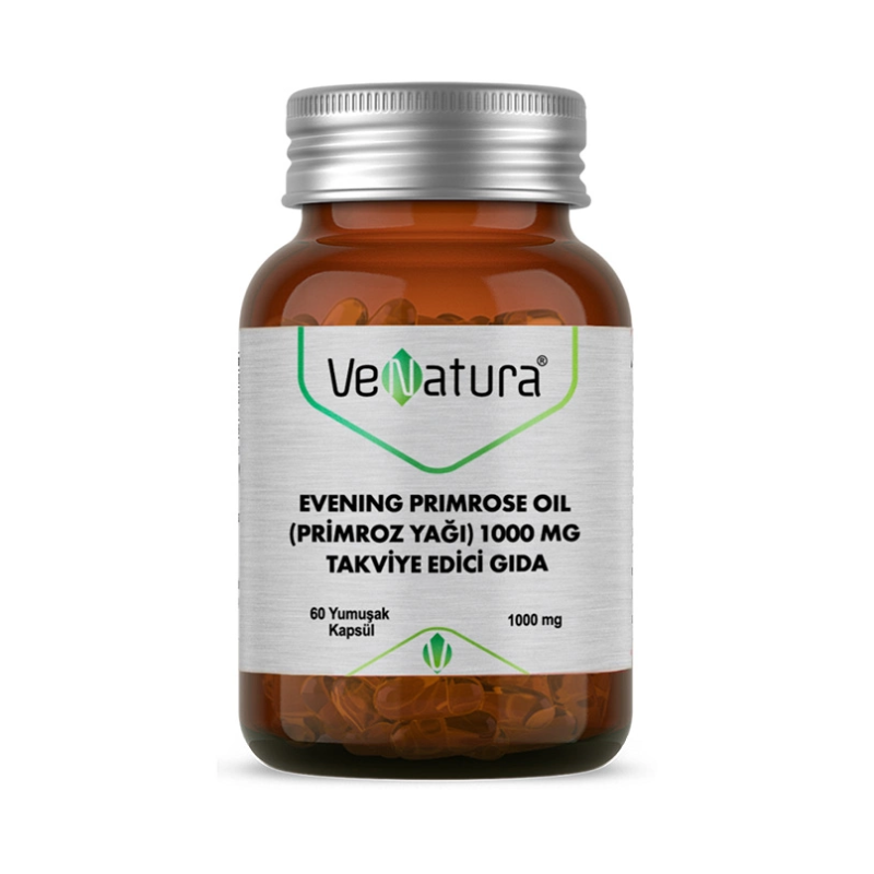 VeNatura Evening Primrose Oil (Primroz Yağı) 1000 mg 60 Kapsül VeNatura Evening Primrose Oil (Primroz Yağı) 1000 mg 60 Kapsül