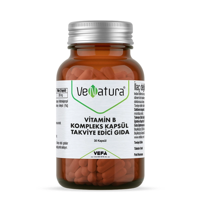 VeNatura Vitamin B Kompleks Kapsül Takviye Edici Gıda 30 Kapsül VeNatura Vitamin B Kompleks Kapsül Takviye Edici Gıda 30 Kapsül