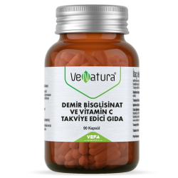 VeNatura Demir Bisglisinat ve Vitamin C 90 Kapsül