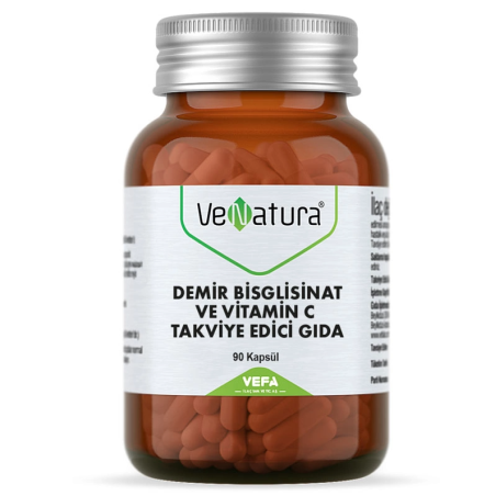 VeNatura Demir Bisglisinat ve Vitamin C 90 Kapsül