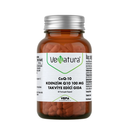 Venatura CoQ-10 Koenzim Q10 100 mg Takviye Edici Gıda 30 Kapsül