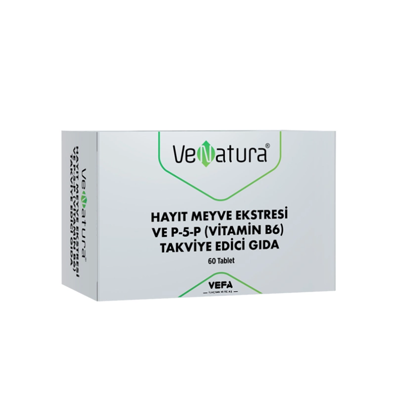 Venatura Hayıt Meyve Ekstresi ve P-5-P Vitamin B6 Takviye Edici Gıda 60 Kapsül Venatura Hayıt Meyve Ekstresi ve P-5-P Vitamin B6 Takviye Edici Gıda 60 Kapsül