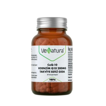 Venatura CoQ-10 Koenzim Q10 200 mg Takviye Edici Gıda 30 Kapsül