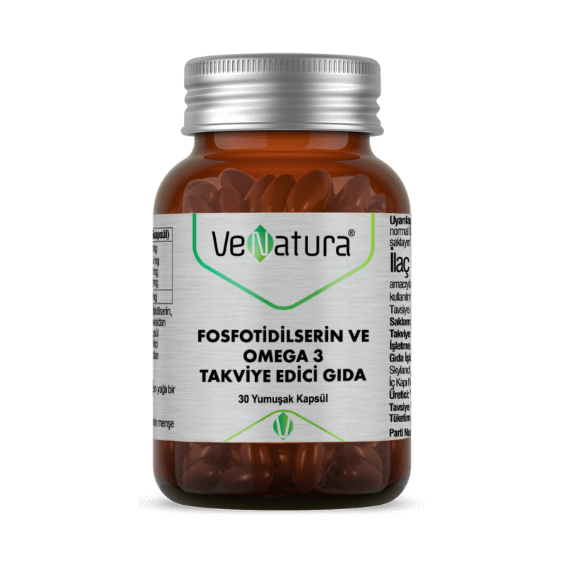 VeNatura Fosfotidilserin ve Omega 3 Takviye Edici Gıda 30 Yumuşak Kapsül VeNatura Fosfotidilserin ve Omega 3 Takviye Edici Gıda 30 Yumuşak Kapsül