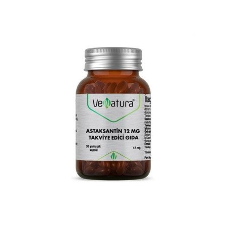 VeNatura Astaksantin Takviye Edici Gıda 12 mg 30 Yumuşak Kapsül