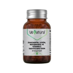 VeNatura Zeaksantin Lutein Resveratrol ve Vitamin C Takviye Edici Gıda 30 Yumuşak Kapsül