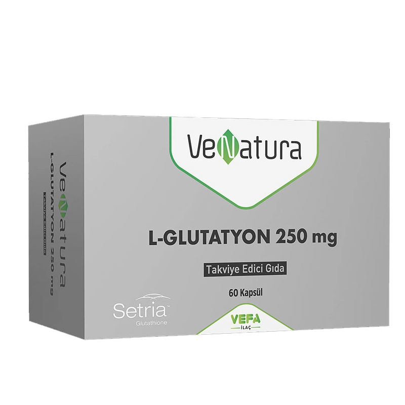 VeNatura L-Glutatyon 250 mg Takviye Edici Gıda 60 Yumuşak Kapsül VeNatura L-Glutatyon 250 mg Takviye Edici Gıda 60 Yumuşak Kapsül
