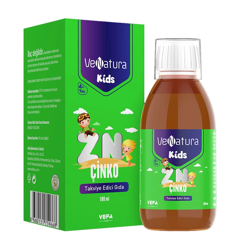 VeNatura Kids Çinko Takviye Edici Gıda 100 ml