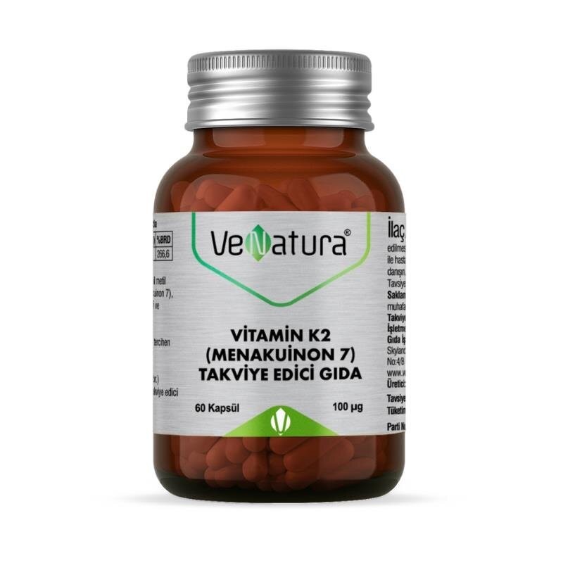 VeNatura Vitamin K2 -Menakuinon 7- Takviye Edici Gıda 60 Kapsül