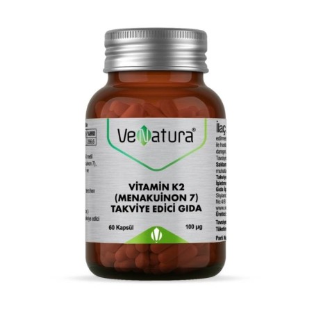 VeNatura Vitamin K2 -Menakuinon 7- Takviye Edici Gıda 60 Kapsül