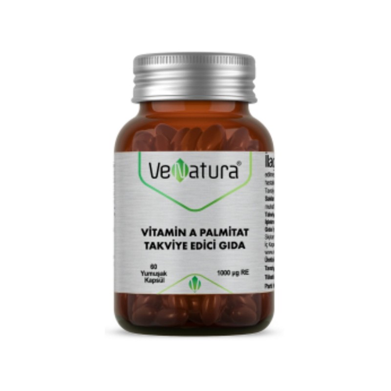 VeNatura Vitamin A Palmitat Takviye Edici Gıda 60 Yumuşak Kapsül VeNatura Vitamin A Palmitat Takviye Edici Gıda 60 Yumuşak Kapsül