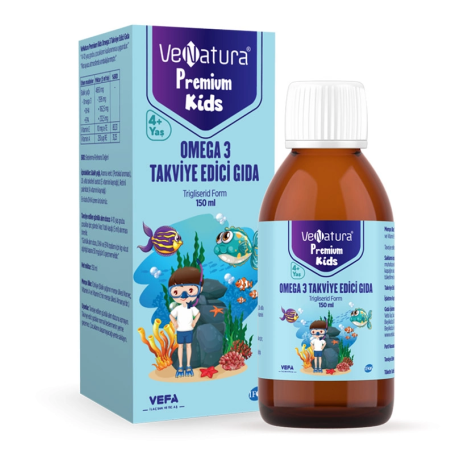 VeNatura Kids Premium Omega 3 Takviye Edici Gıda 150 ml