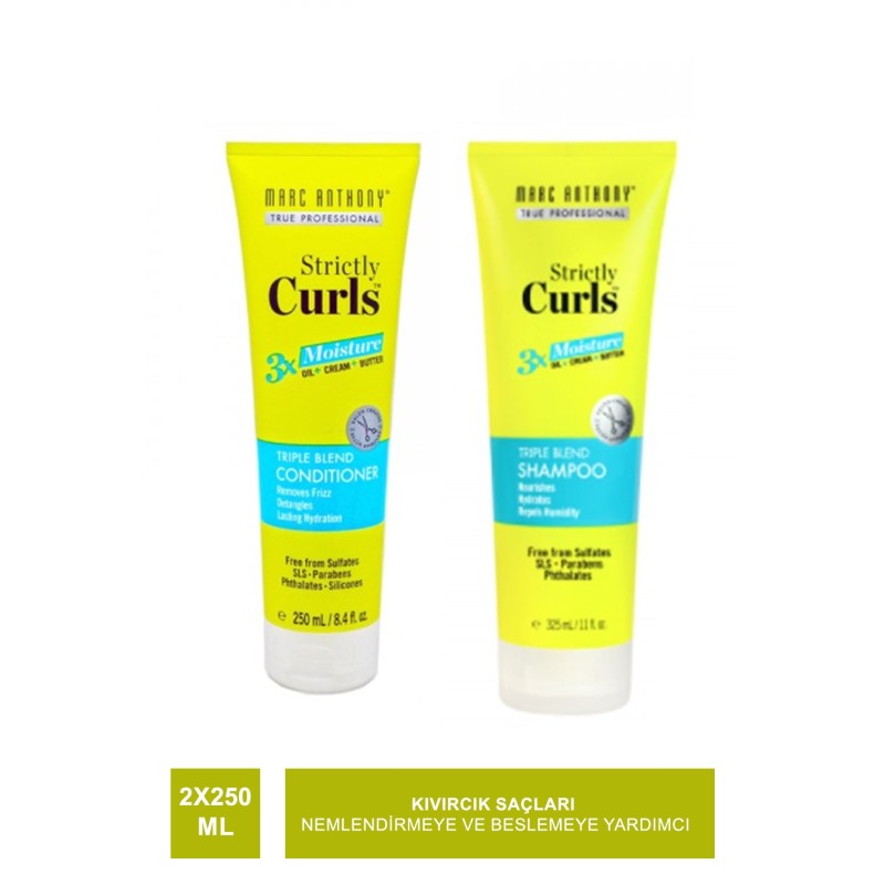 Marc Anthony Strictly Curls 3X Moisture Set ( Conditioner & Shampoo ) Marc Anthony Strictly Curls 3X Moisture Set ( Conditioner & Shampoo )