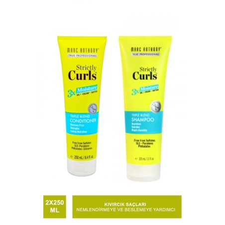 Marc Anthony Strictly Curls 3X Moisture Set ( Conditioner & Shampoo )