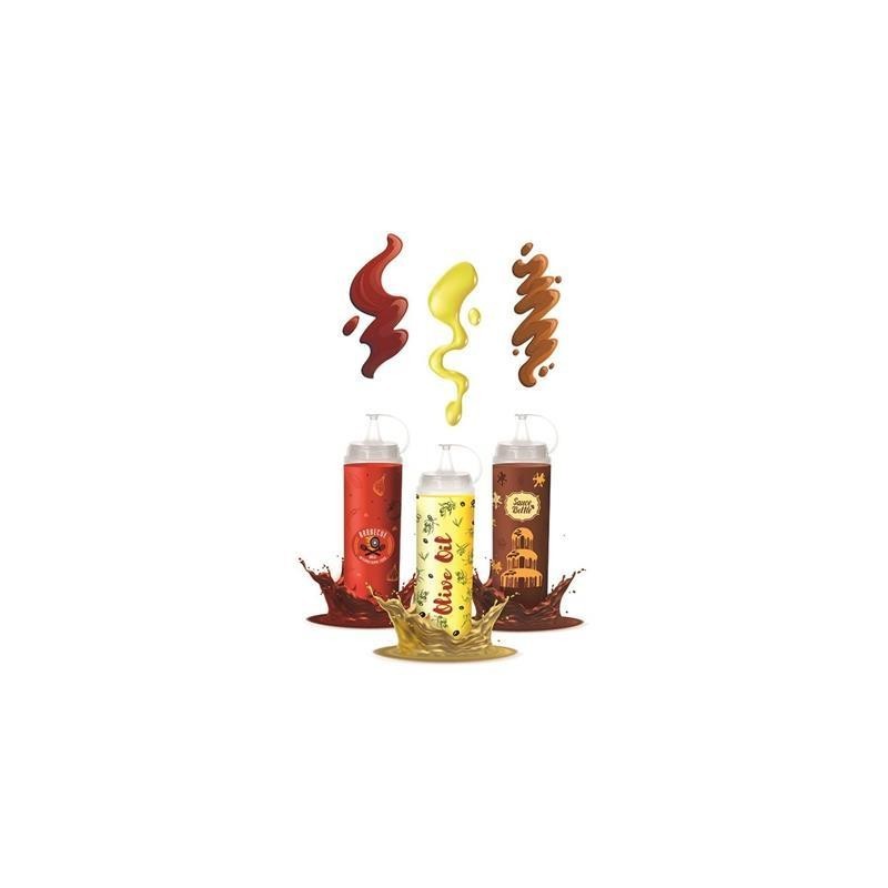 Titiz Çikolata Desenli Sos Şişesi 700 ml 1 Adet