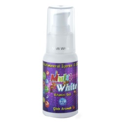 Multi White Multivitamin ve Multimineral İçeren Çocuk Diş Macunu 50 ml