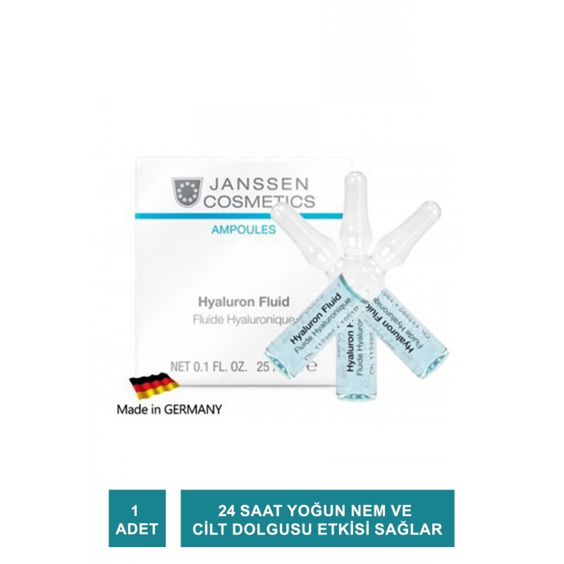 Janssen Hyaluron Fluid Hyarülonik Asit Ampul 1 Adet Janssen Hyaluron Fluid Hyarülonik Asit Ampul 1 Adet