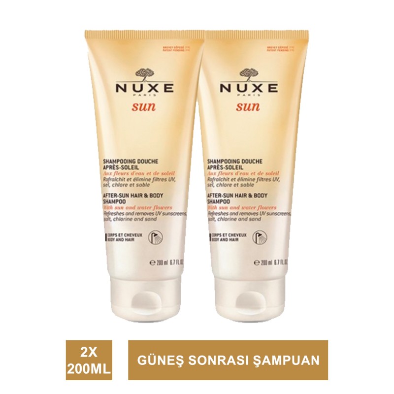 Nuxe Sun Güneş Sonrası Şampuan 200 ml x 2 Adet Nuxe Sun Güneş Sonrası Şampuan 200 ml x 2 Adet