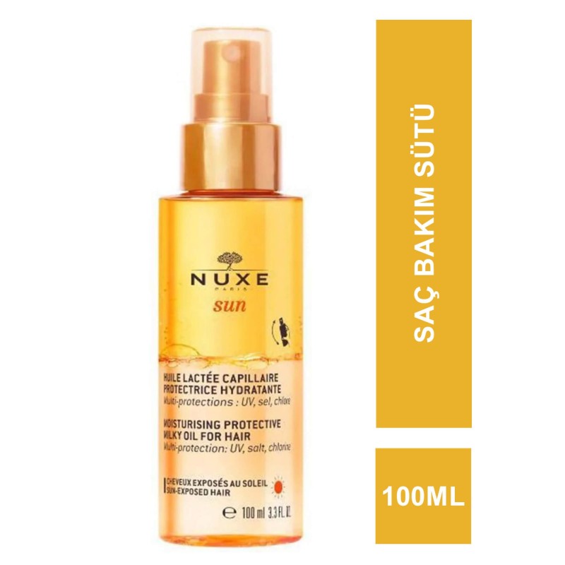Nuxe Sun Huile Moisturising Protective Milky Oil 100 ml Nemlendirici ve Koruyucu Saç Bakım Sütü