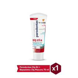 Parodontax Diş Eti & Hassasiyet & Ferahlık & Beyazlatıcı Diş Macunu 75ml (S.K.T 11-2023)