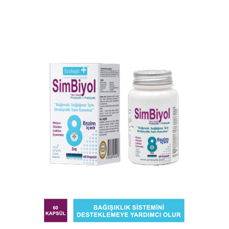 Simbiyol 8 Enzim 60 Kapsül