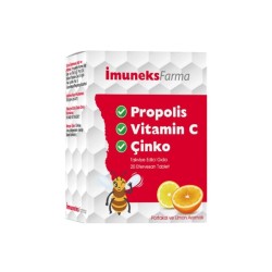 İmuneks Propolis , Vitamin C ve Çinko 20 Tablet