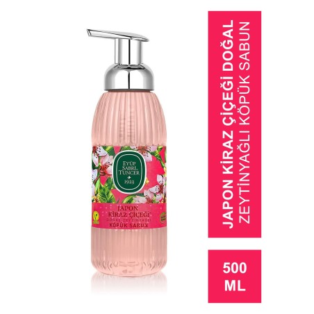 Eyüp Sabri Tuncer Japon Kiraz Çiçeği Doğal Zeytinyağlı Köpük Sabun 500 ml