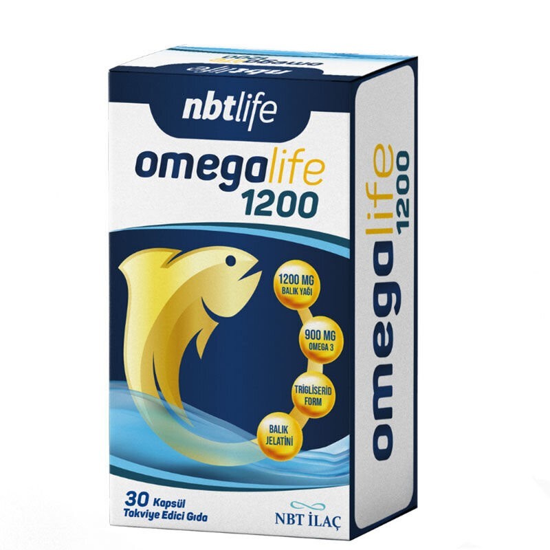 Nbt Life Omegalife 1200mg 30 Kapsül Nbt Life Omegalife 1200mg 30 Kapsül