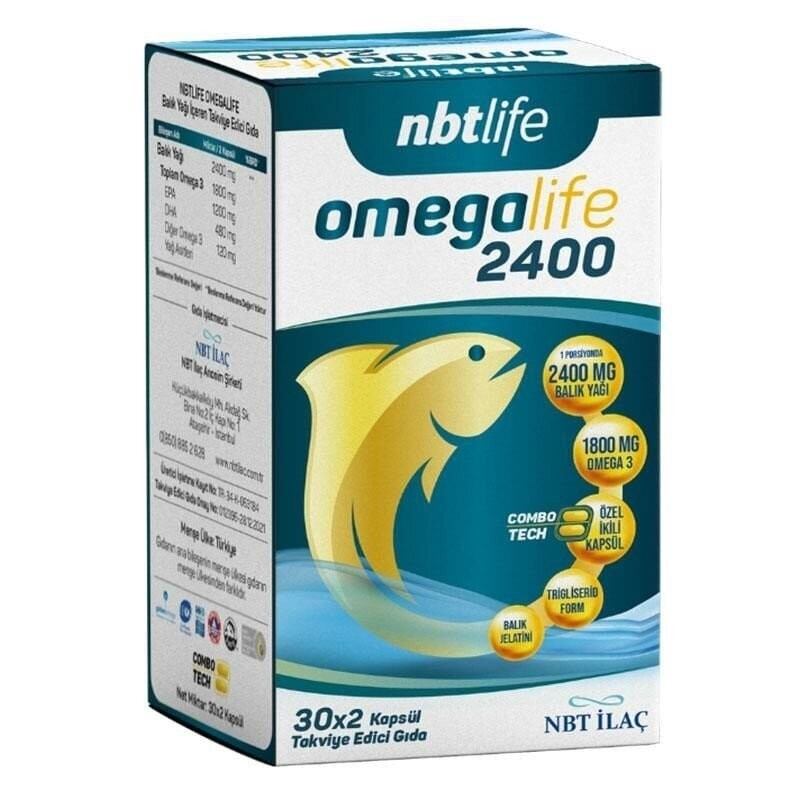 Nbt Life Omegalife 2400mg 60 Kapsül Nbt Life Omegalife 2400mg 60 Kapsül
